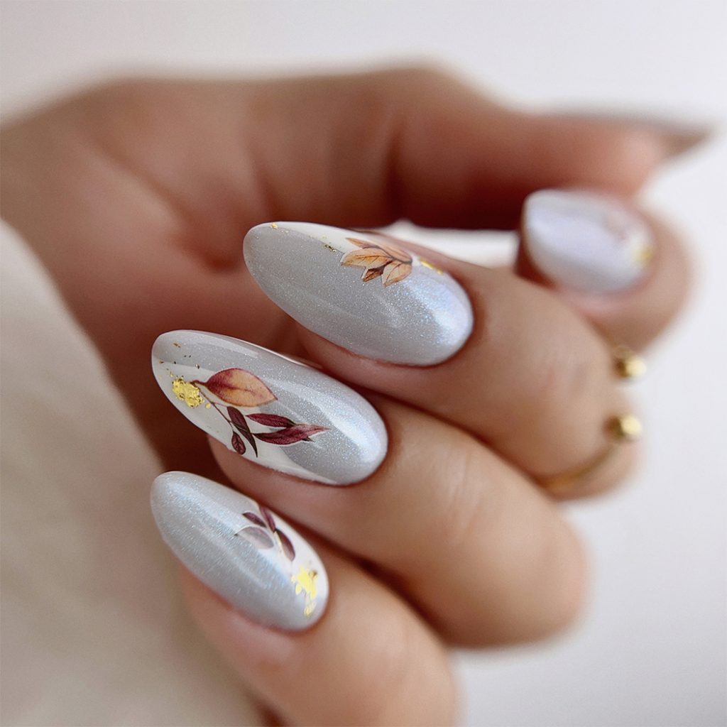 AUTUMN LEAVES NAIL STICKERS 1PZ