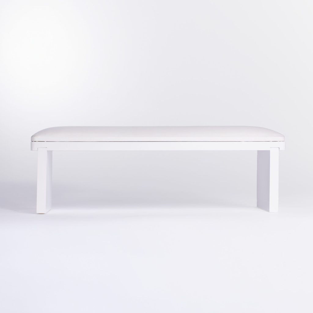 CUSCINO POGGIA MANI IN LEGNO BIANCO