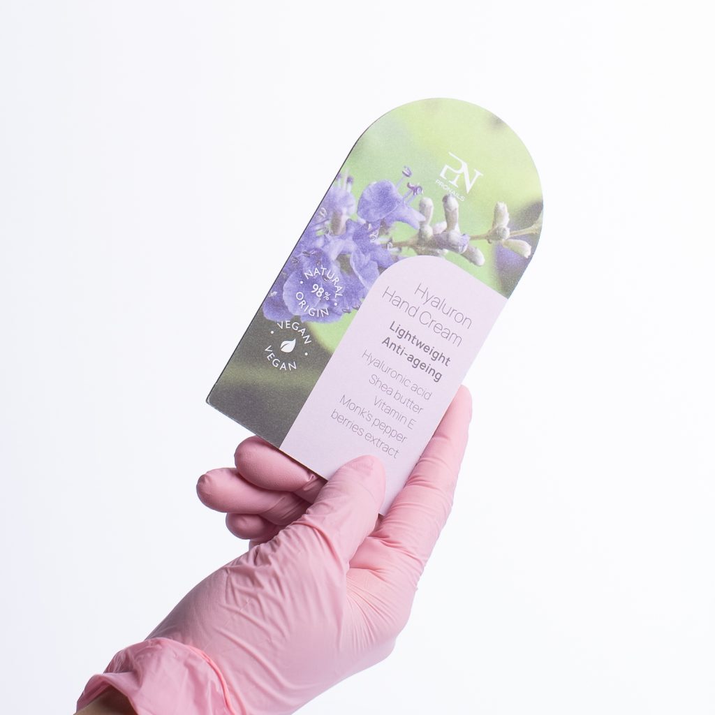 HYALURON HAND CREAM & NIACINAMIDE HAND SPRAY CARD – PER ESPOSITORE MAGNETICO ROSA