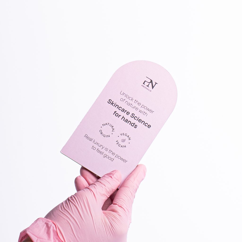SKINCARE SCIENCE HANDS/FEET CARD – PER ESPOSITORE MAGNETICO ROSA