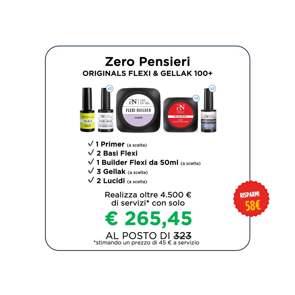 ORIGINAL FLEXI & GELLAK ZERO PENSIERI 100+